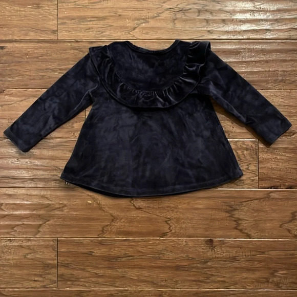 Tommy Hilfiger Girl’s Navy Blue Velvet Dress Size 2T - Picture 6 of 6